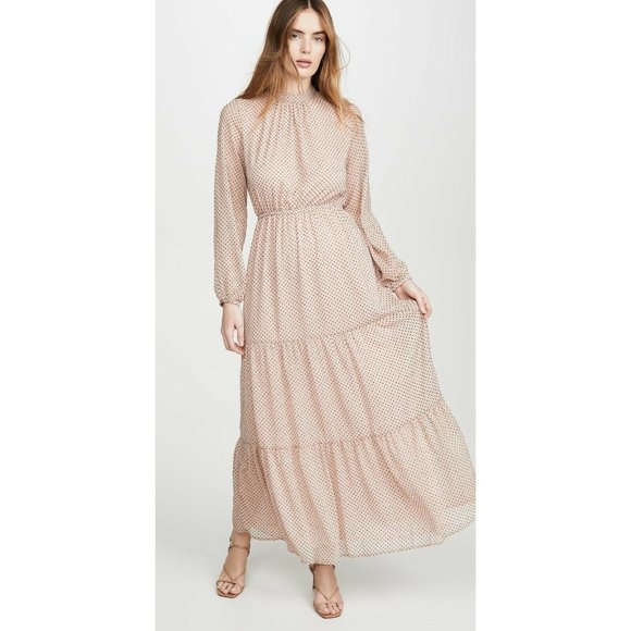 MINKPINK Be Someone Maxi Dress in Blush & Black NWT $119 - Picture 1 of 9